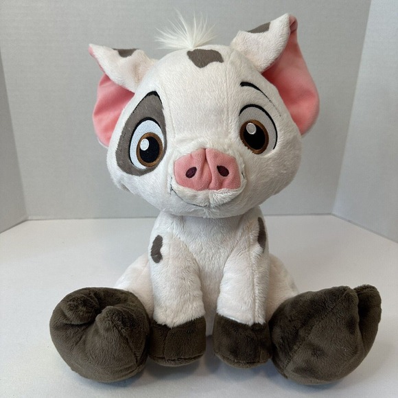 Disney Parks Pua Big Feet Plush Stuffed Animal, White/Pink/Brown 10 inches Moana - Picture 11 of 14